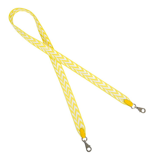 Hermes Shoulder Strap 25mm Yellow Silver