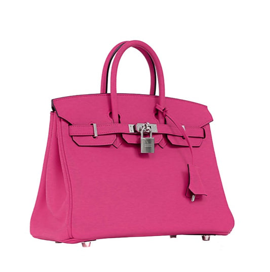 Hermes Birkin 25 Handbag Rose Shocking