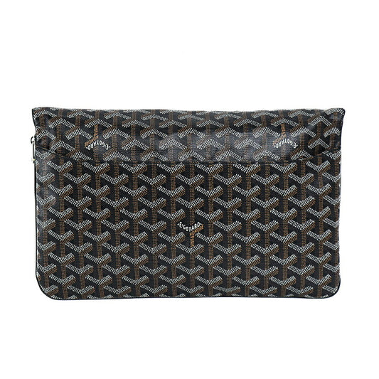 Goyard St. Marie MM Clutch Bag Coated Canvas Calfskin