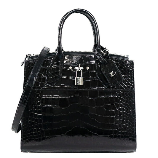 Louis Vuitton City Steamer MM Exotic Leather Handbag