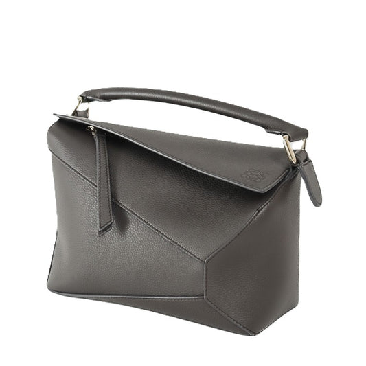 Loewe Puzzle Small Handbag Dark Grey Leather