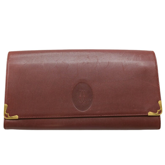 Cartier Clutch Bag Bordeaux Red