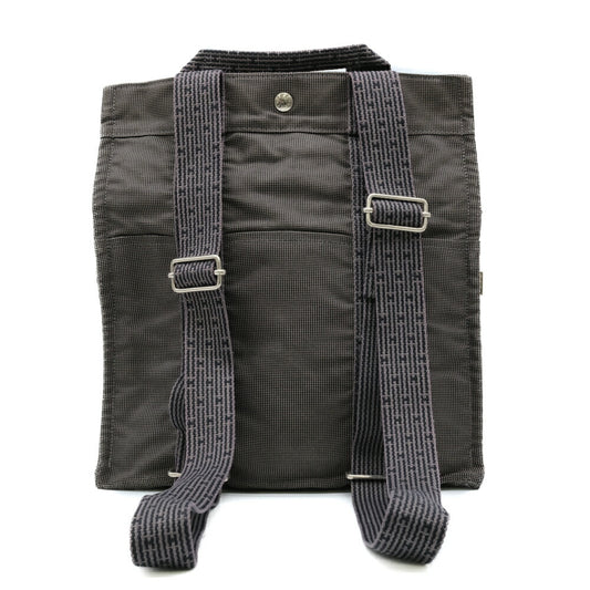 HERMES Aline Ad MM Nylon Backpack Gray