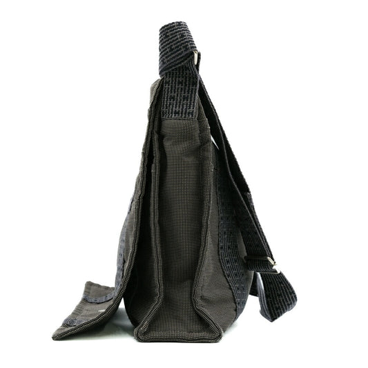 Hermes Canvas Bass MM Messenger Bag Gray