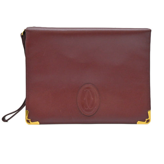 Cartier Must Line Leather Clutch Bag