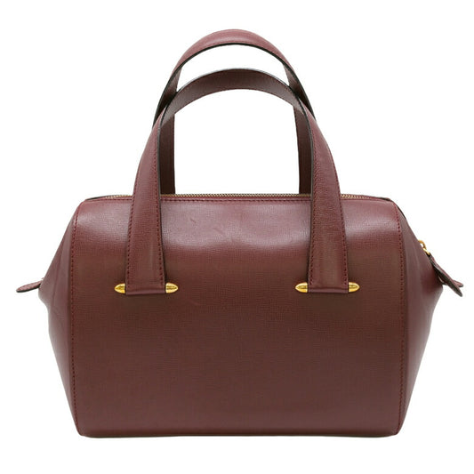Cartier Must Line Leather Handbag Bordeaux