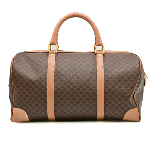 Celine Vintage Macadam Boston Bag Brown