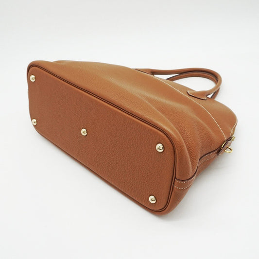 Hermes Bolide 35 Handbag Gold