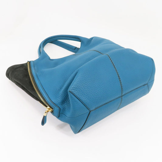 Tod's Leather Side Zip Tote Bag