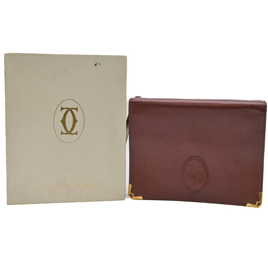 Cartier Must Line Leather Clutch Bag