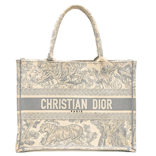 Dior Book Tote Medium Oblique Embroidery