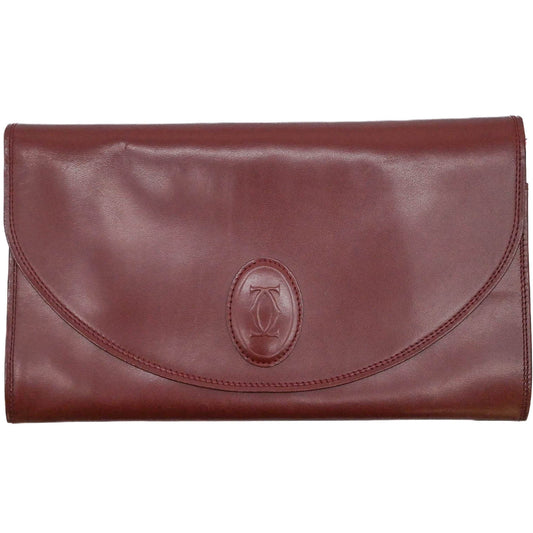 Cartier Clutch Bag Bordeaux Red
