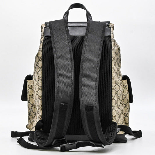 Gucci GG Supreme Canvas Leather Backpack