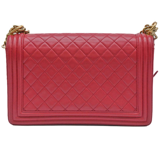 Chanel Boy Matelasse Lambskin Shoulder Bag