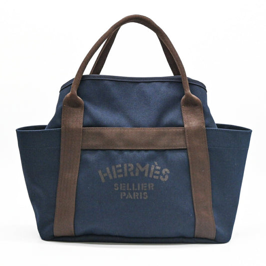 Hermes Canvas Sac de Pansage Groom Tote Bag