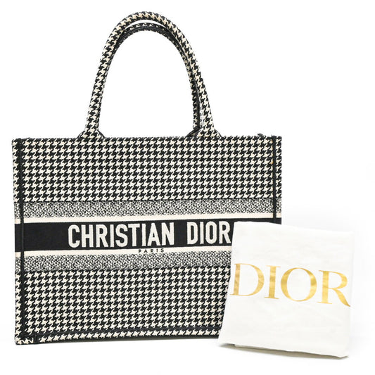 Dior Book Tote Medium Houndstooth Bag