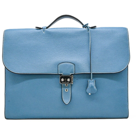 Hermes Leather Sac a Depeche 40 Briefcase
