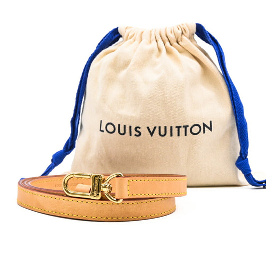 Louis Vuitton Leather Strap Shoulder Brown
