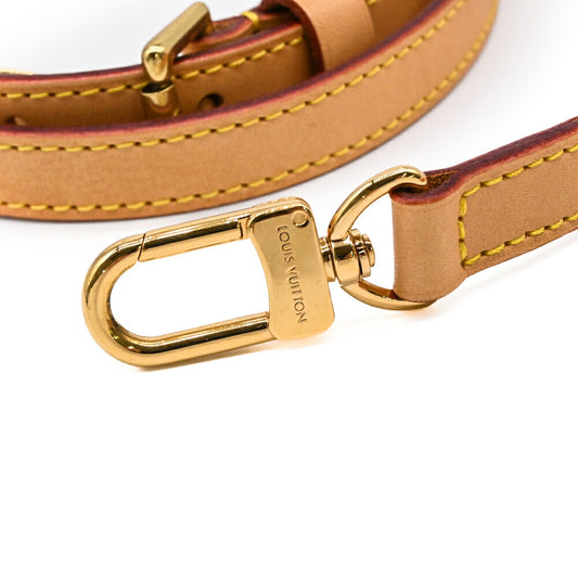 Louis Vuitton Leather Strap Shoulder Brown