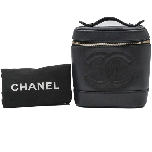 Chanel Caviar Skin Vanity Bag Gray