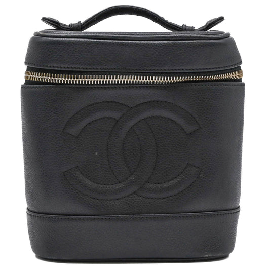 Chanel Caviar Skin Vanity Bag Gray
