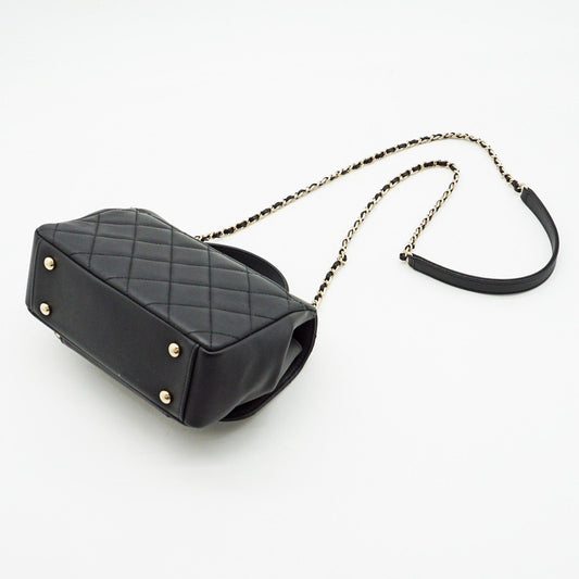 Chanel Caviar Skin Business Affinity 2WAY Chain Shoulder Bag A93607