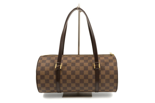 Louis Vuitton Damier Canvas Leather Papillon 30 Handbag