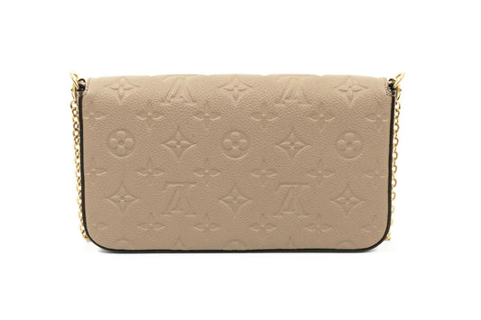 Louis Vuitton Pochette Felicie Monogram Leather Clutch