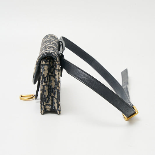 Dior Saddle Jacquard Leather Waist Pouch