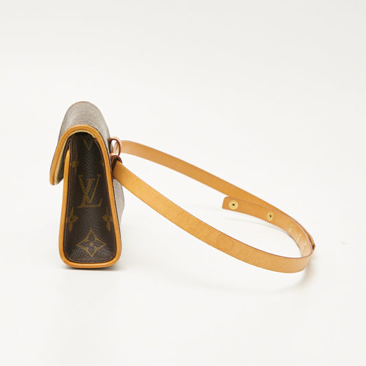 Louis Vuitton Monogram Leather Pochette Florentine Waist Bag