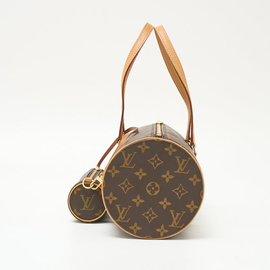 Louis Vuitton Papillon 30 Monogram Canvas Leather Handbag