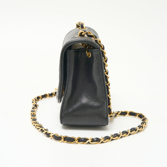 Chanel Diana Flap Chain Shoulder Bag Black
