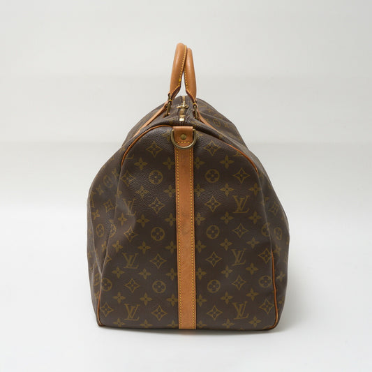 Louis Vuitton Monogram Canvas Leather Keepall 60