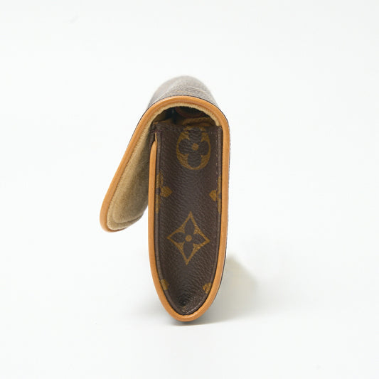 Louis Vuitton Monogram Canvas Leather Pochette Twin PM M51854