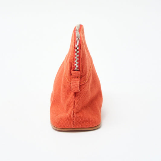 Hermes Canvas Bolide Mini Pouch Orange