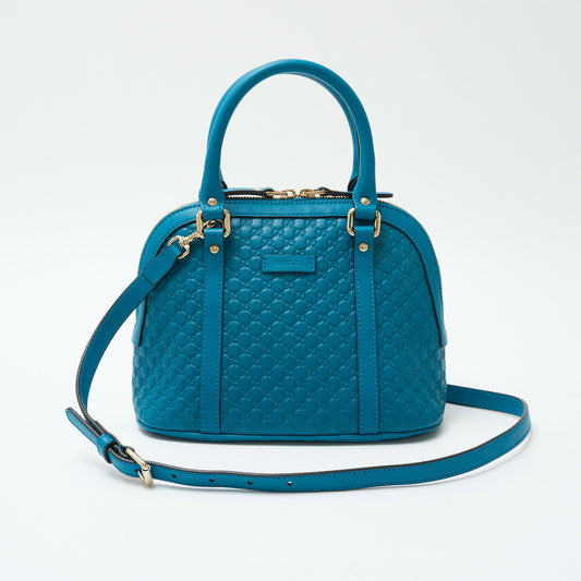 Gucci Micro Guccissima Leather Canvas Shoulder Bag