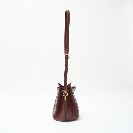 Cartier Leather Must Line Bucket Shoulder Bag