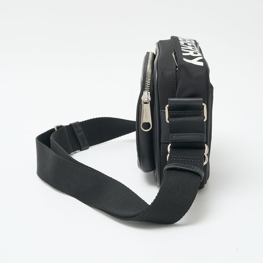 Burberry Nylon Leather Print Shoulder Bag