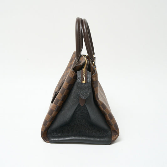 Louis Vuitton Normandy Damier Ebene Leather Handbag