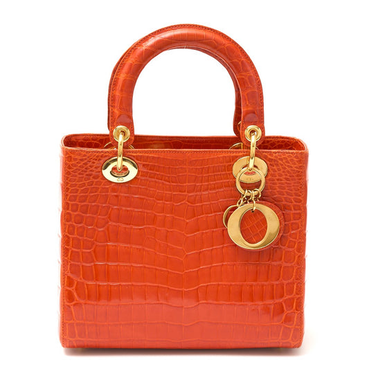 Dior Lady Dior 2WAY Crocodile Bag