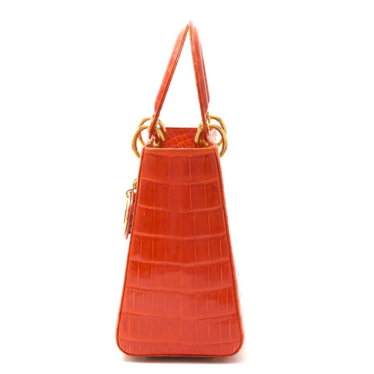 Dior Lady Dior 2WAY Crocodile Bag