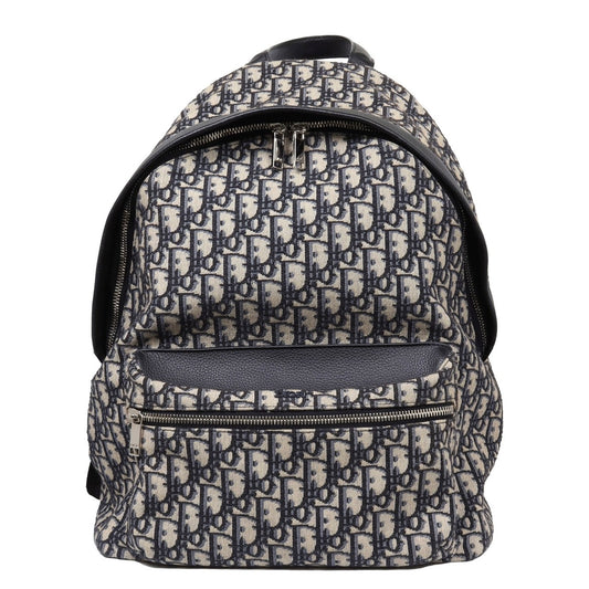 Dior Oblique Jacquard Canvas Leather Backpack