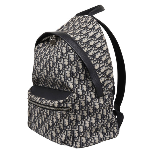 Dior Oblique Jacquard Canvas Leather Backpack