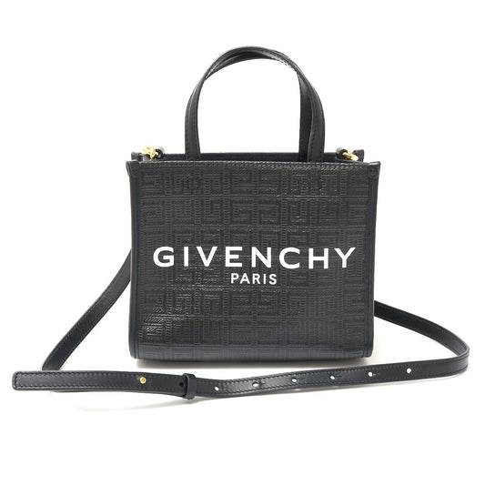Givenchy 2WAY Shoulder Bag PVC Coated Canvas Leather