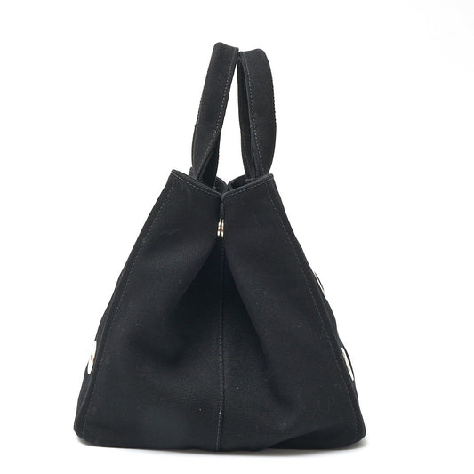 Prada Canapa Grommet Canvas Handbag 1BG642