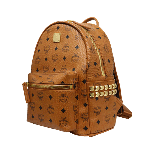 MCM Leather Backpack MMK AAVE08 Cognac Brown