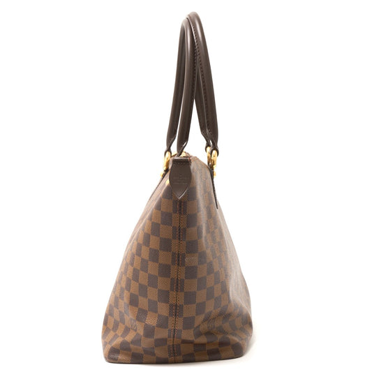 Louis Vuitton Damier Ebene Canvas Leather Saleya MM Tote