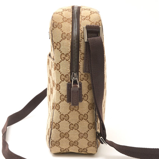 Gucci GG Canvas Leather Crossbody Bag 122759