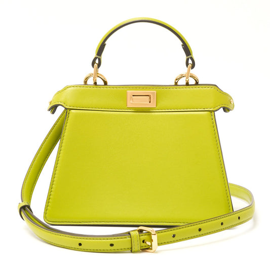 Fendi Peekaboo ISeeU Mini Handbag Green