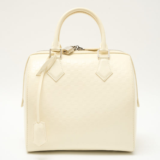 Louis Vuitton Damier Facette Leather Speedy Cube MM Handbag